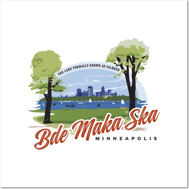 Bde Maka Ska Wall Art by MindsparkCreative